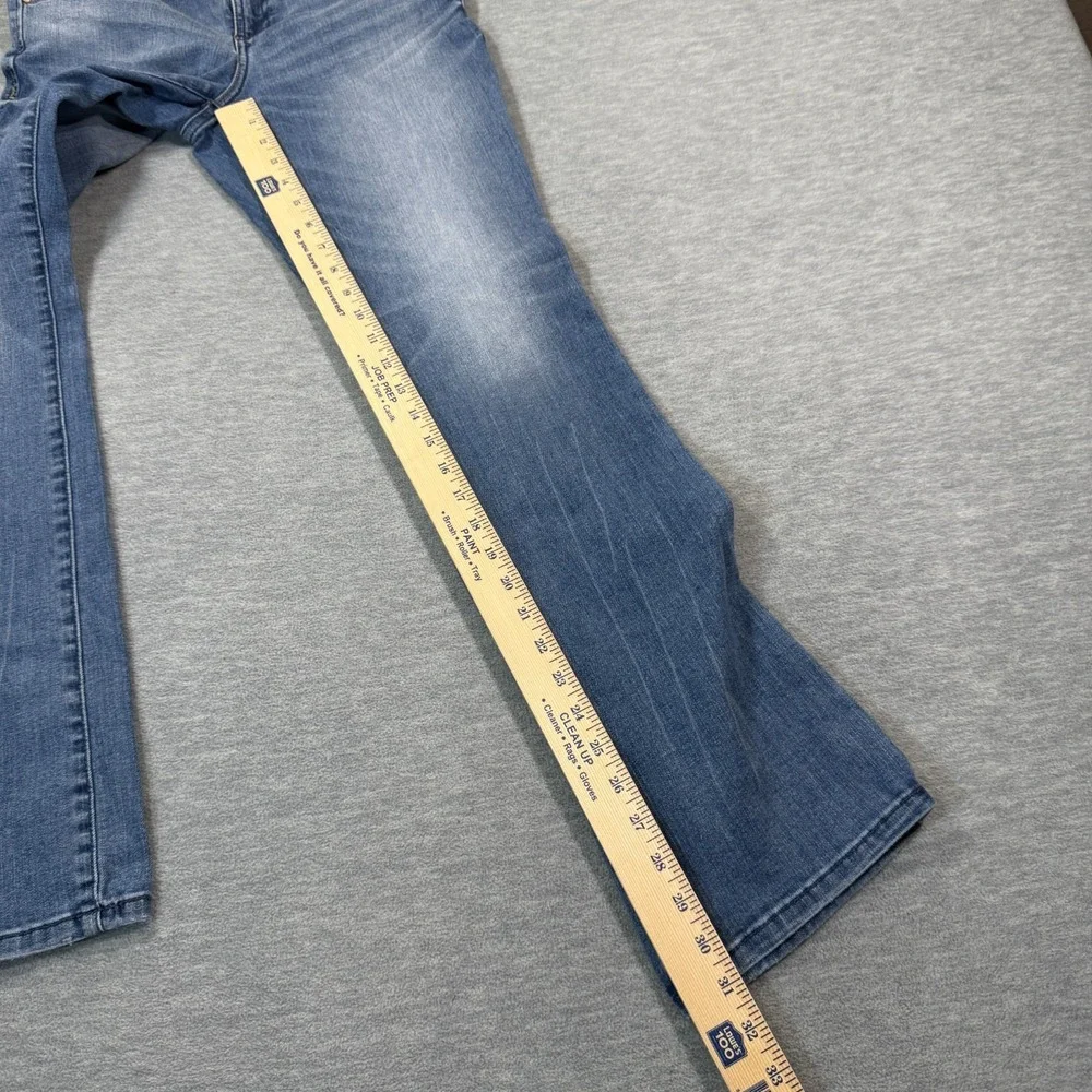 INC Denim Jeans Women 4 Blue Bootcut Regular Fit‎ Mid Rise Stretch Casual